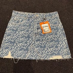 Fubu x forever 21 denim skirt